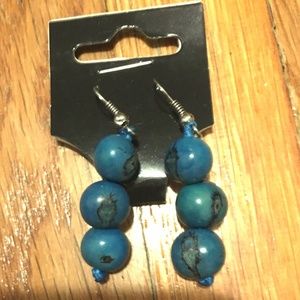 Turquoise Bead earrings